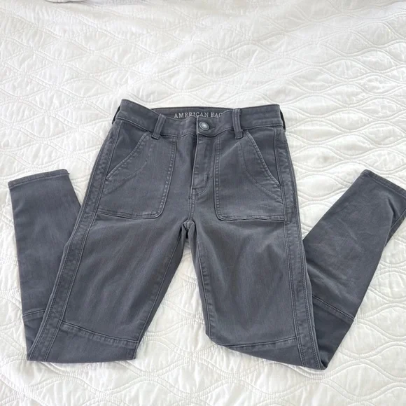 American Eagle Outfitters Next level stretch Gray Jeans - Picture 3 of 8